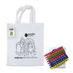 Colouring In White Tote Bags