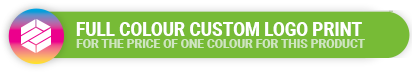 Full colour custom logo print available